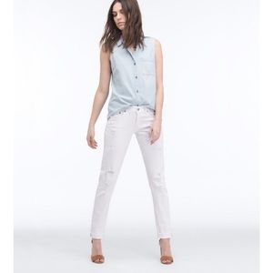 AG The Nikki relaxed straight in White Restored